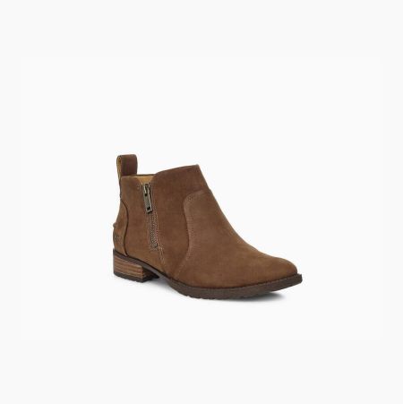 UGG Aureo II Deep Green Ankle Boots for Women (CBPS80715)